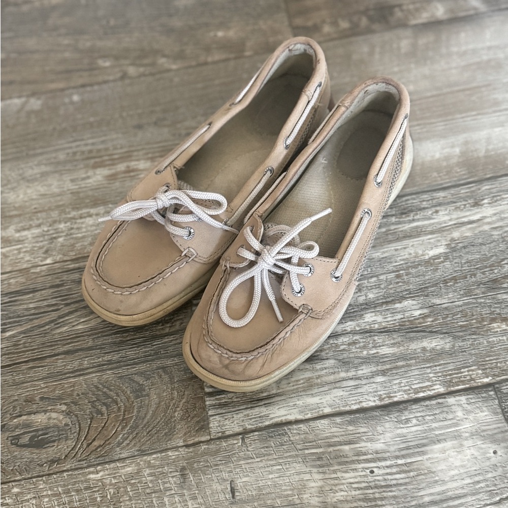 Sperry tan nude shoes size 7